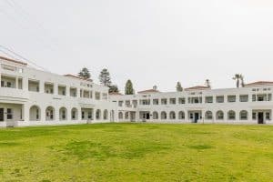 All boys School front yard