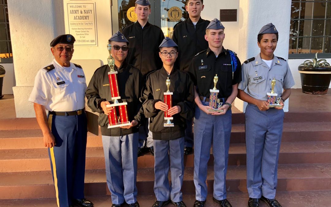 Cadets Win 7 Trophies in Regional JROTC Drill Competition