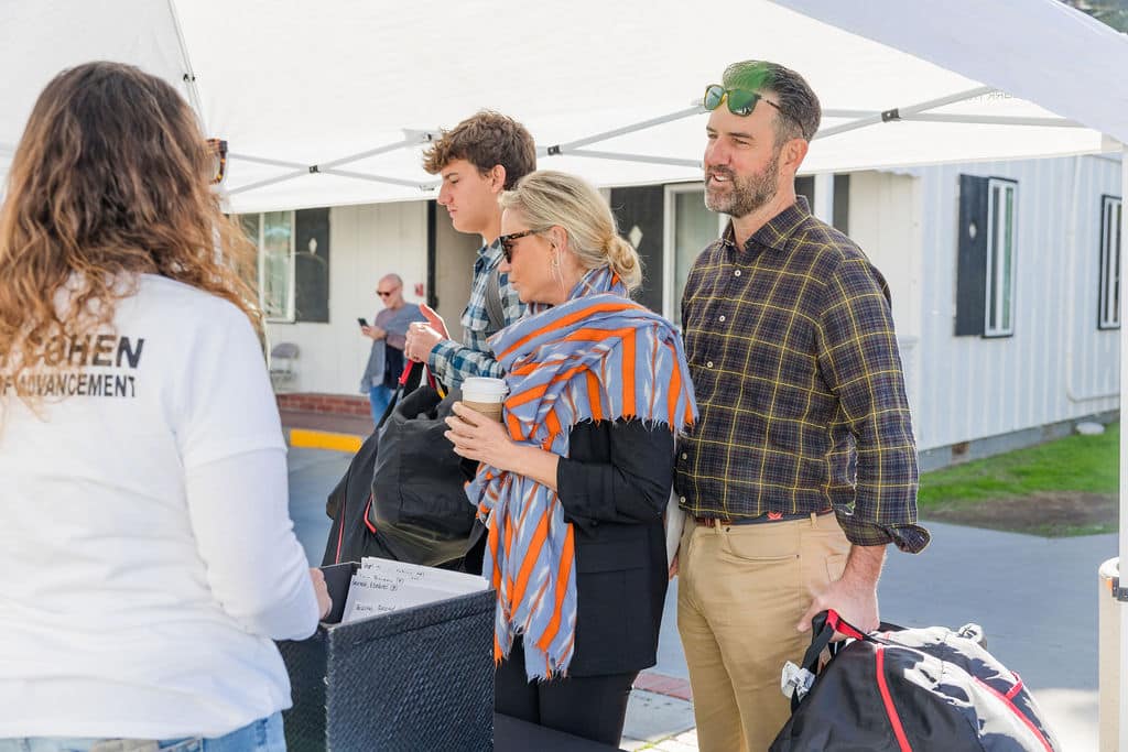 move-in day at the boarding school